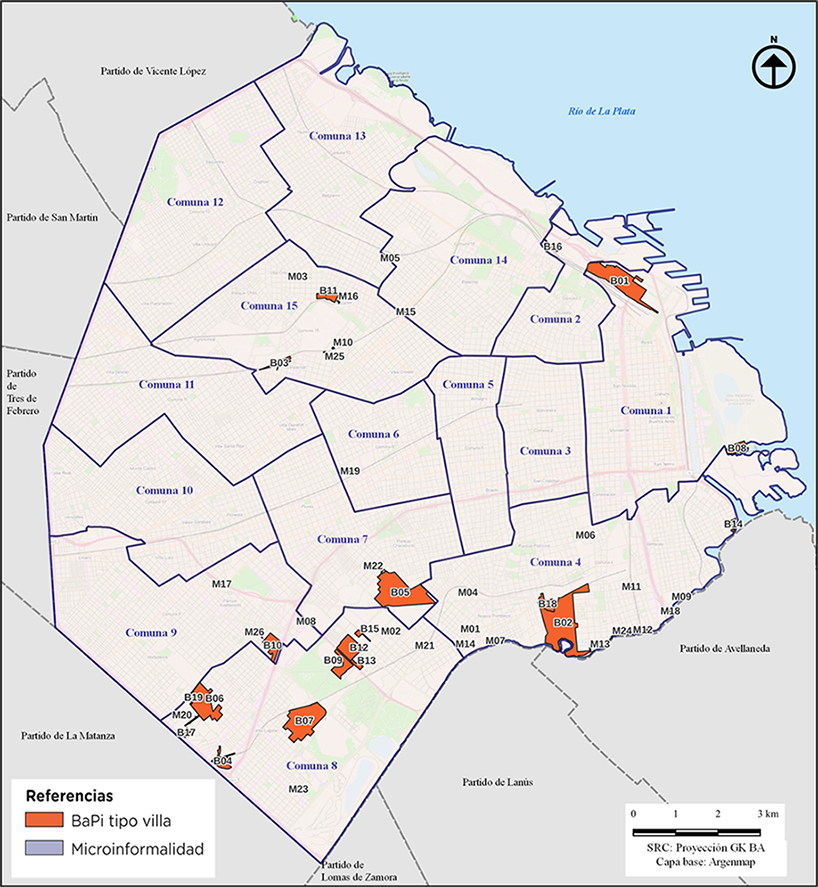 Barrios Populares Informales (BaPIs) tipo villa y microinformalidades de la Ciudad Autónoma de Buenos Aires