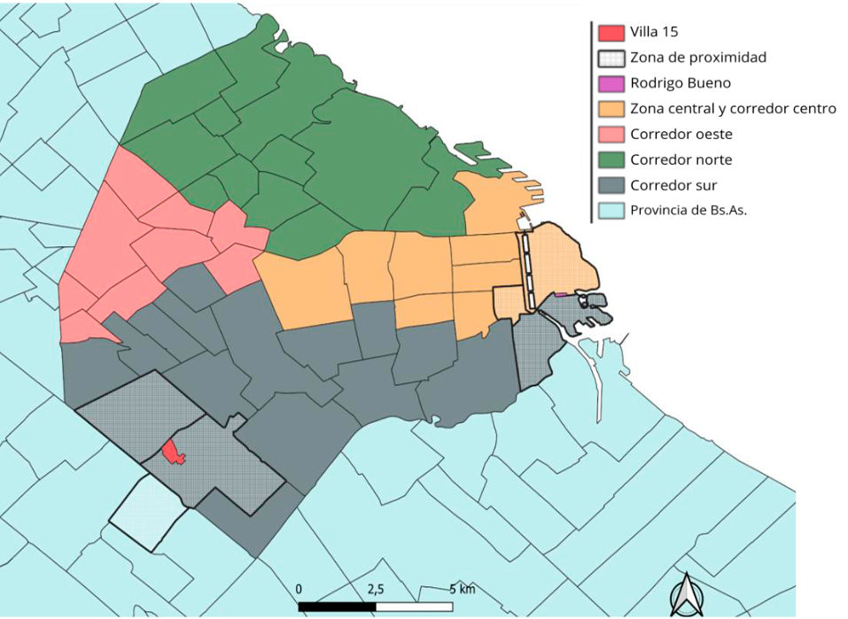 Ejes espaciales de la Ciudad Autónoma de Buenos Aires